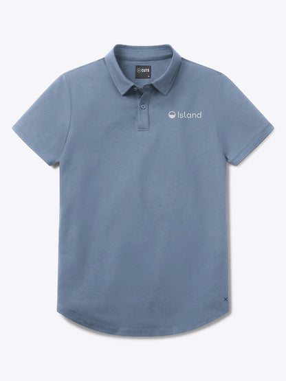Men's Cuts AO Signature Fit Polo - Cadet Blue