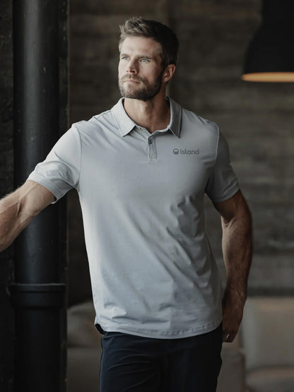 Men's Cuts AO Signature Fit Polo - Cashmere Grey
