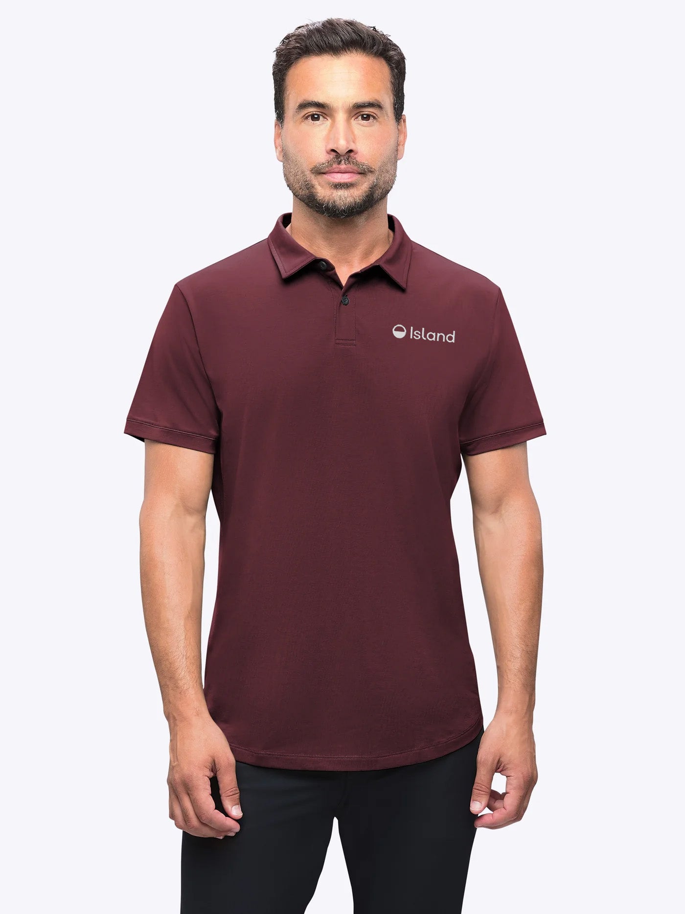 Men's Cuts AO Signature Fit Polo - Deep Cranberry