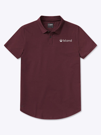 Men's Cuts AO Signature Fit Polo - Deep Cranberry