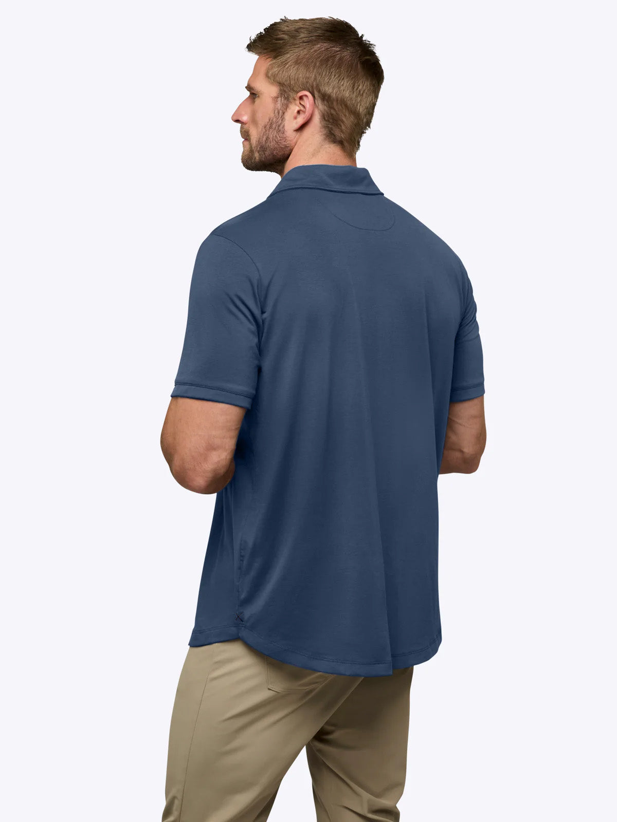 Men's Cuts AO Signature Fit Polo - Dark Denim
