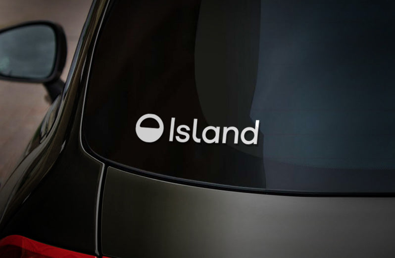 Island Logo Window Sticker Cutout