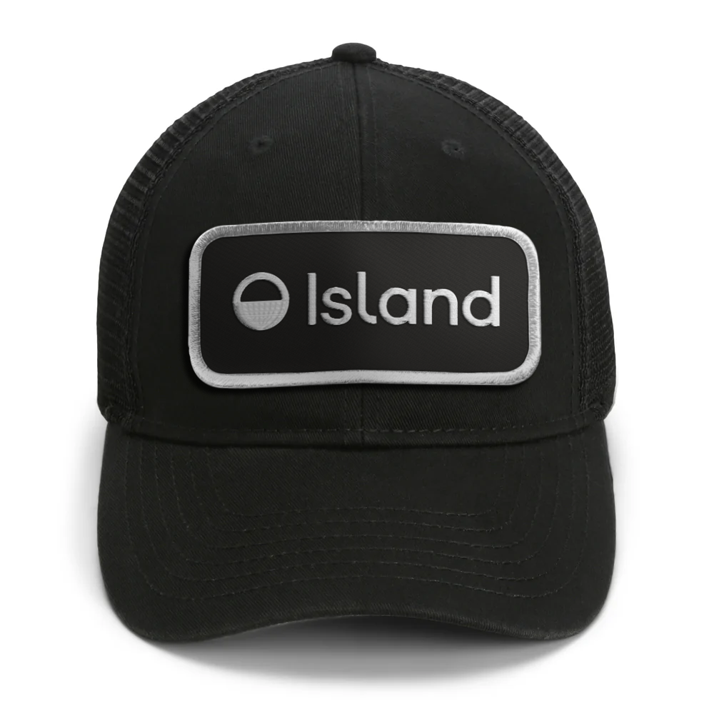 Imperial Catch & Release Mesh Cap - Black with Black/White Island Patch