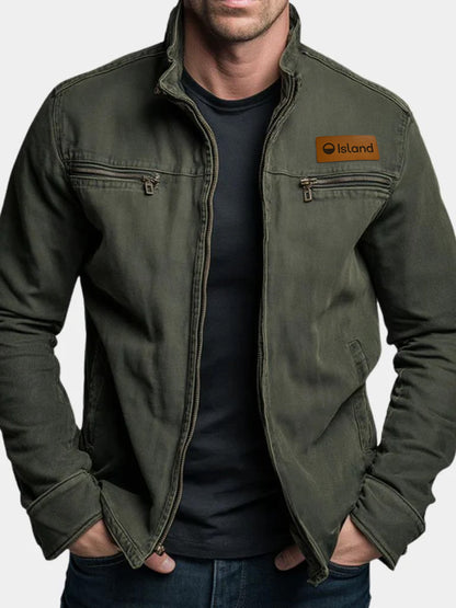 Men's Cross and Crown Olive Field Jacket