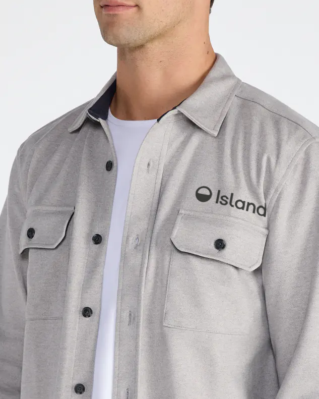 Men's BYLT Coastal Overshirt - Heather Grey