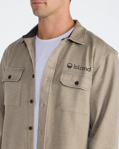 Men's BYLT Coastal Overshirt - Sawdust
