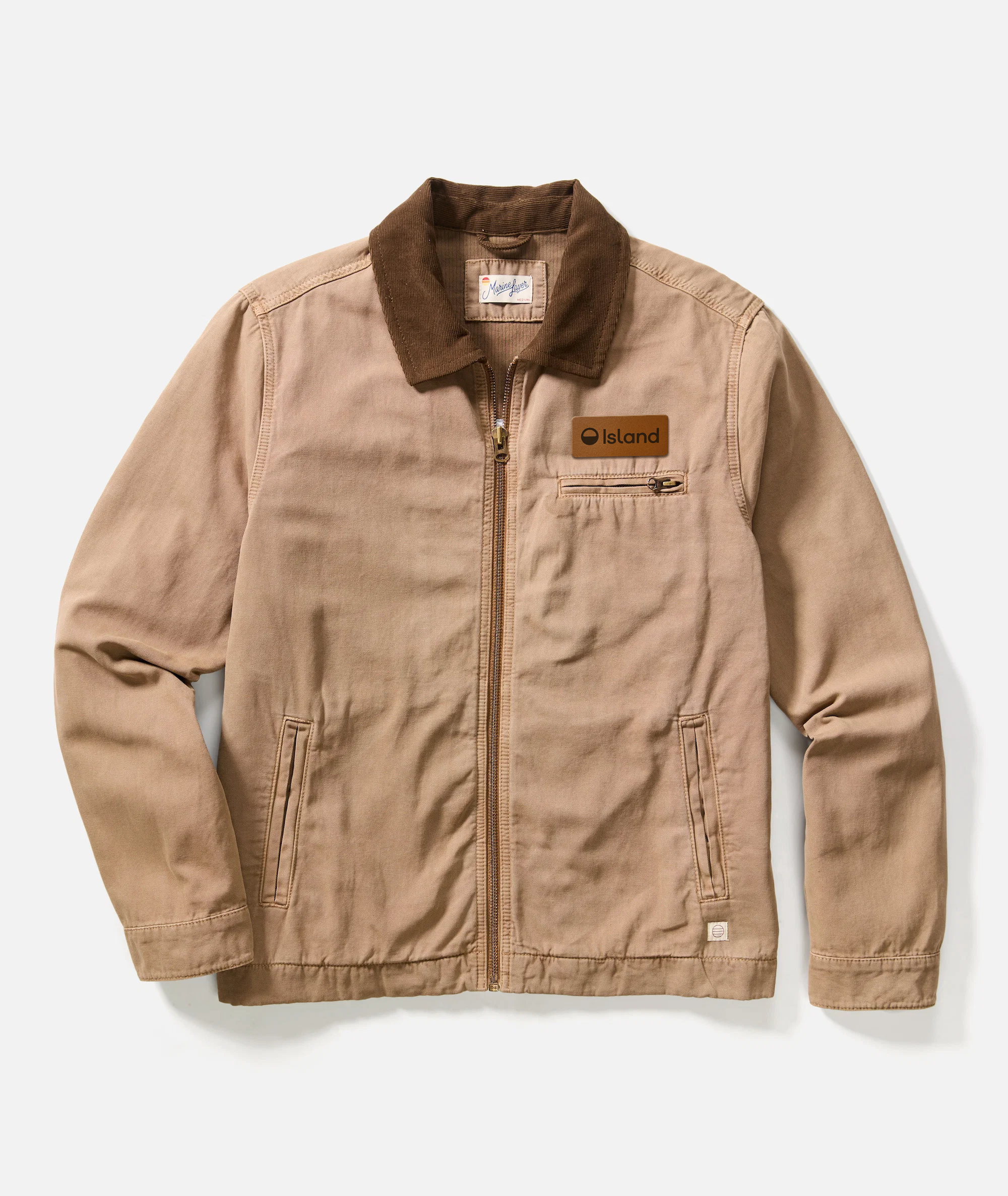Men's Marine Layer Colton Mechanic Jacket - Cocoa Mocha