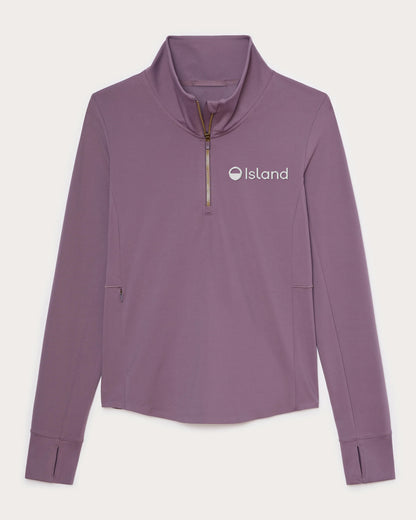Women's Rhone Course to Court 1/4 Zip - Dark Plum