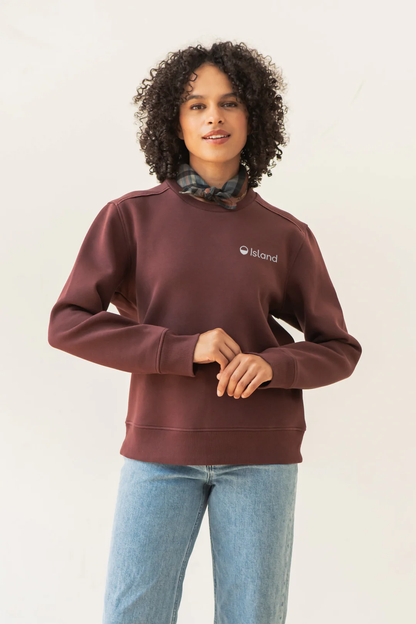 Women's Bridge & Burn Bailey Crew Sweatshirt - Burgundy