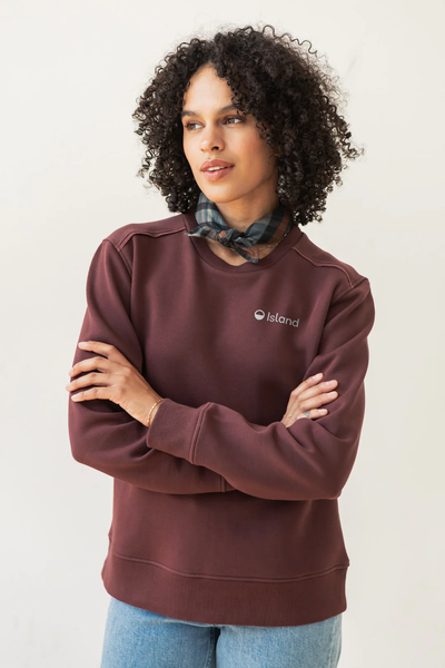 Women's Bridge & Burn Bailey Crew Sweatshirt - Burgundy
