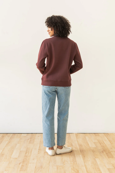 Women's Bridge & Burn Bailey Crew Sweatshirt - Burgundy