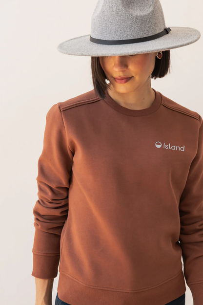 Women's Bridge & Burn Bailey Crew Sweatshirt - Burnt Umber