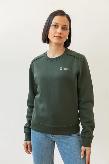 Women's Bridge & Burn Bailey Crew Sweatshirt - Forest Night