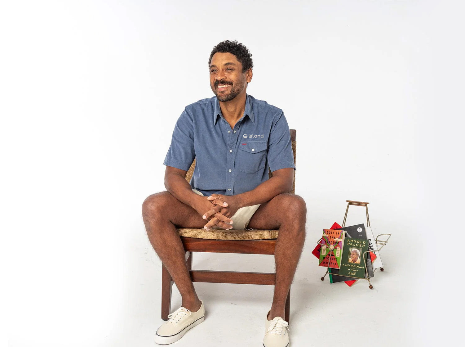 Men's Criquet Short Sleeve Corduroy Pearl Snap – Slate Blue