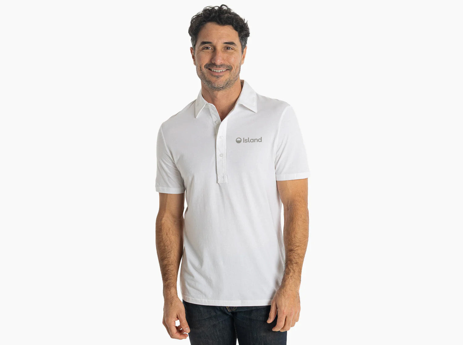 Men's Criquet Performance Range Polo - Whitecap