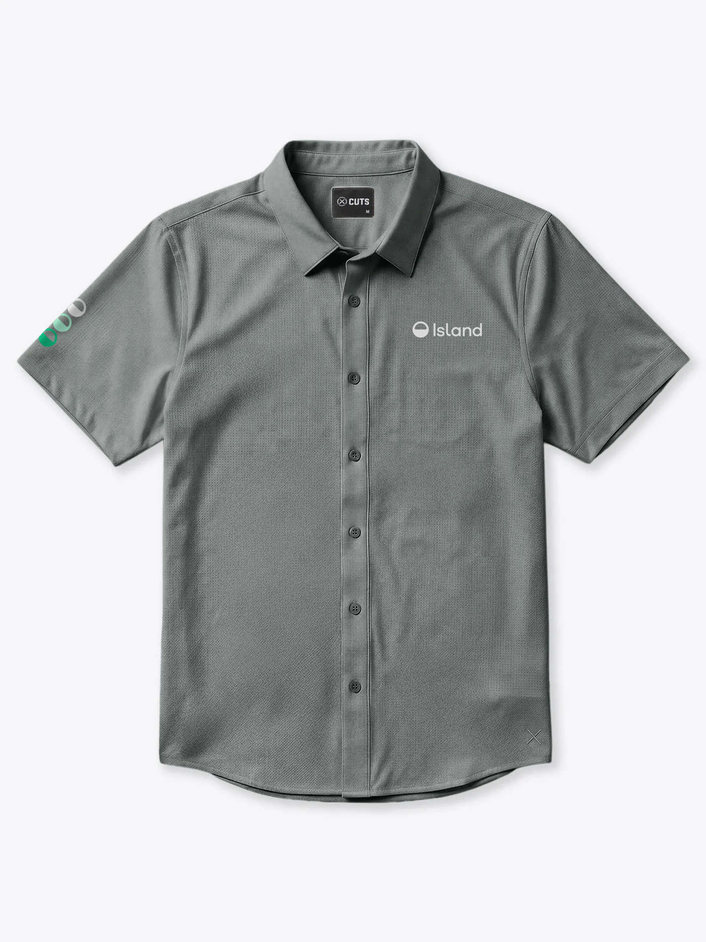 Men's Cuts Crossover Button Up- Sage