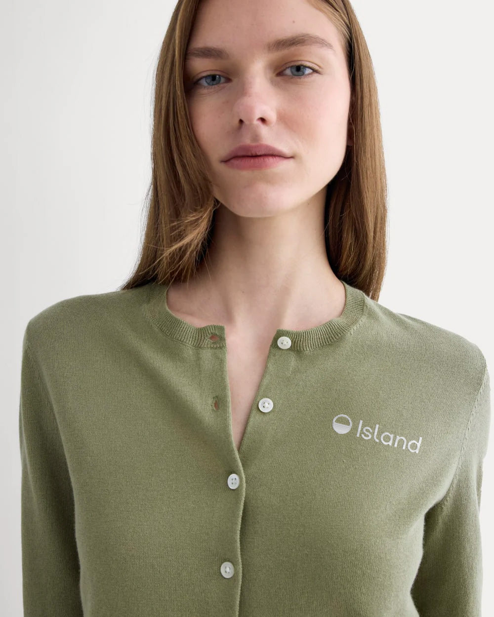 Women's Everlane Cashmere Cardigan - Sagebrush