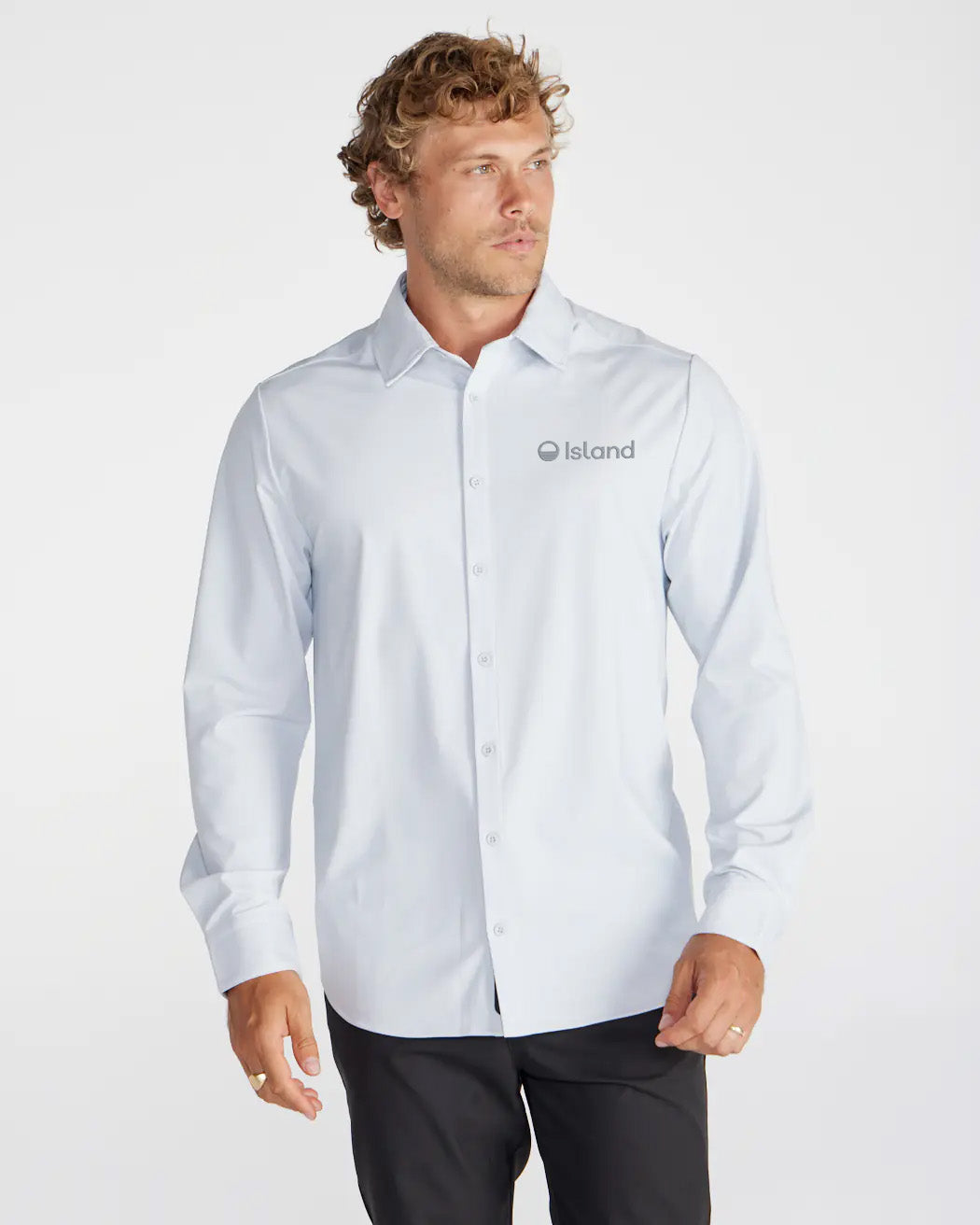 Men's BYLT Long Sleeve Button Down - Newport