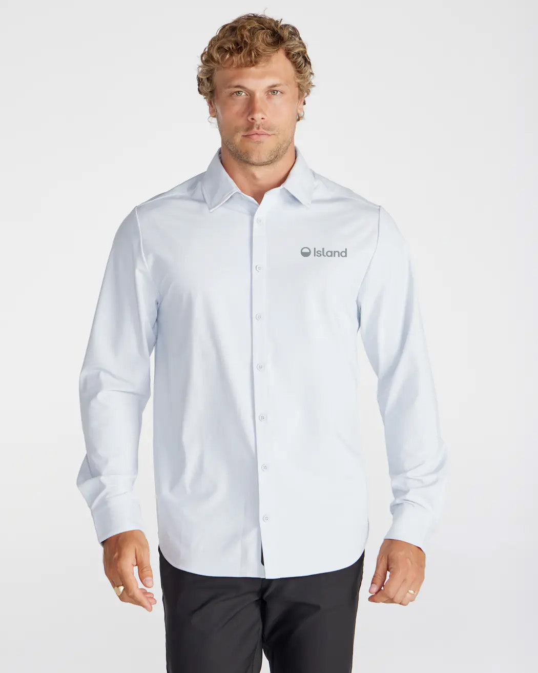 Men's BYLT Long Sleeve Button Down - Newport
