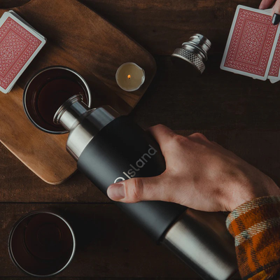 High Camp Flasks Firelight Flask with Cups