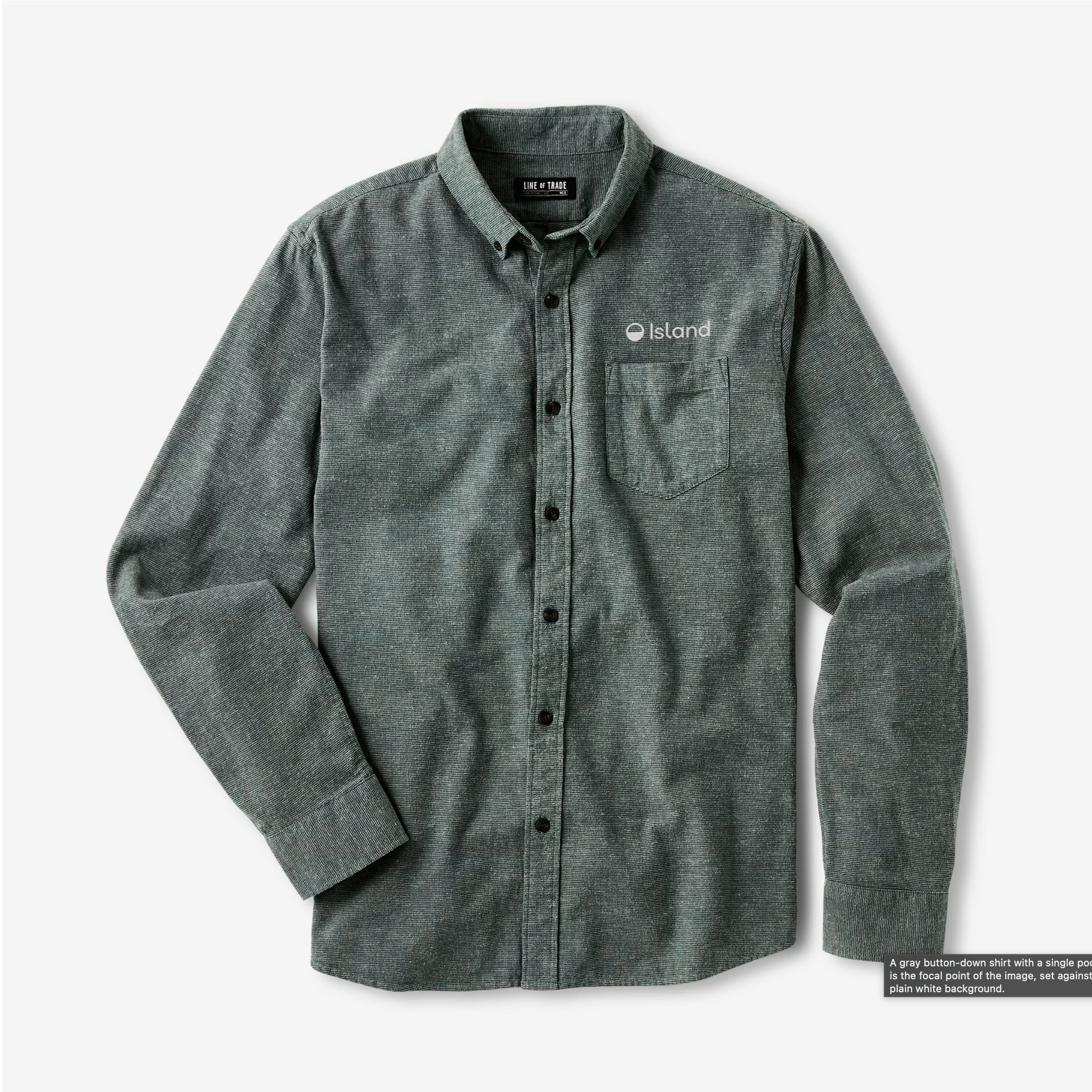 Men's Line Of Trade Frank Shirt - Blue Ticking Stripe