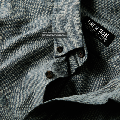 Men's Line Of Trade Frank Shirt - Blue Ticking Stripe