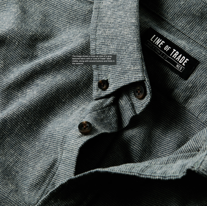 Men's Line Of Trade Frank Shirt - Blue Ticking Stripe
