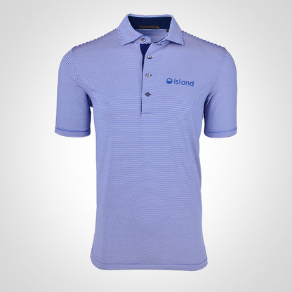 Men's Greyson Saranac Polo - Royal Blue/Arctic