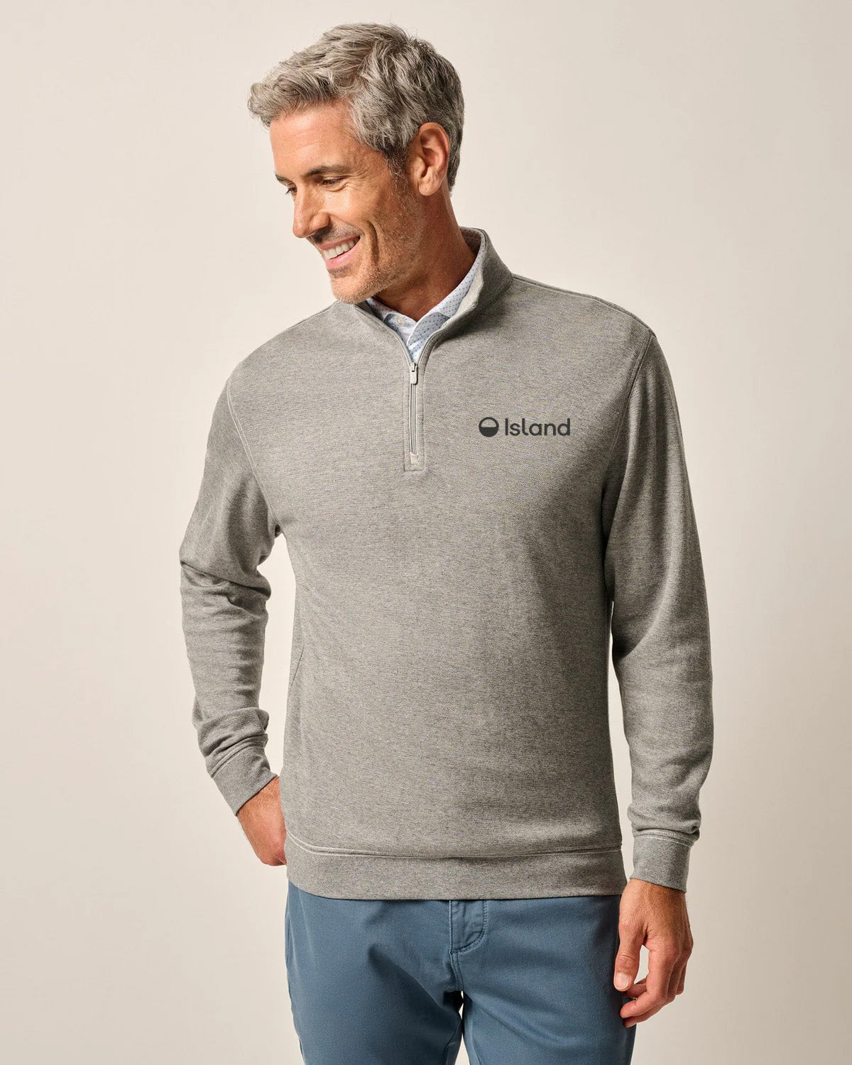 Men's Johnnie-O Hanks Lightweight Sully 1/4 Zip - Rhino