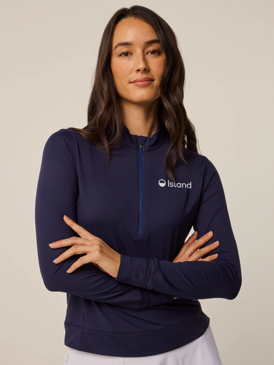 Women's Greyson Halley 1/4 Zip - Maltese Blue