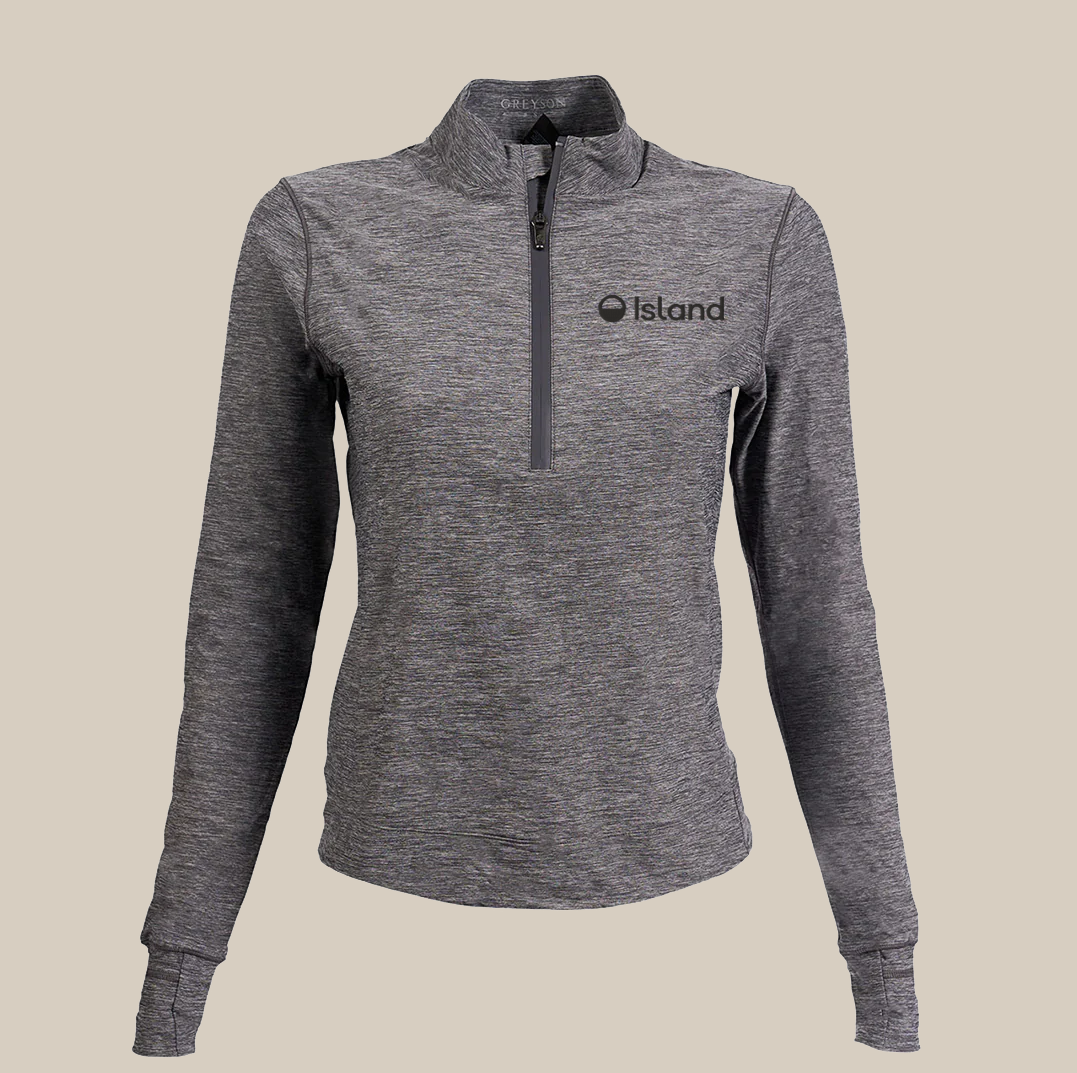 Women's Greyson Halley Melange Quarter-Zip - Smoke Heather