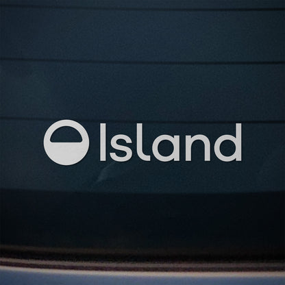 Island Logo Window Sticker Cutout