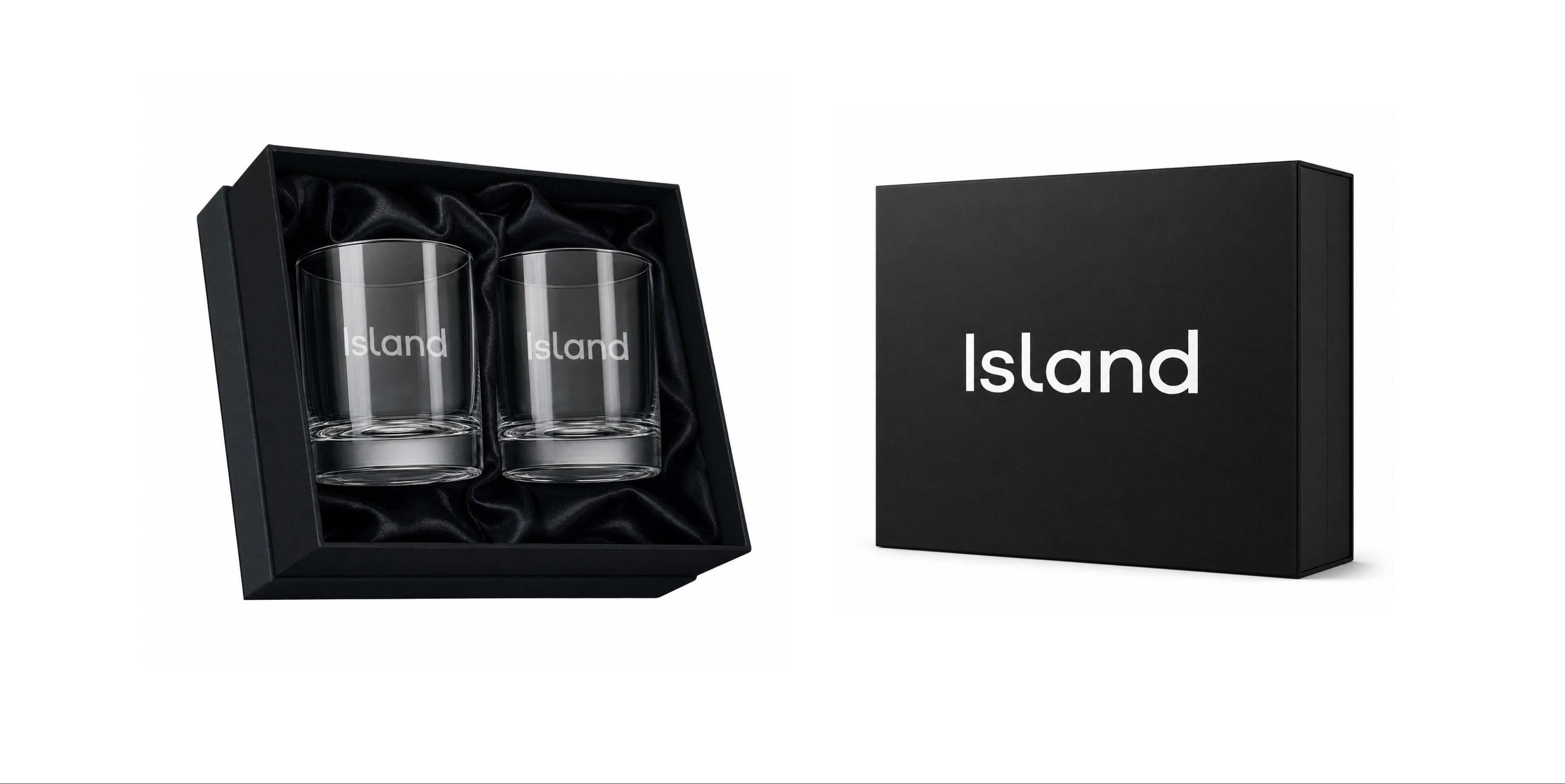 Island Double Old Fashioned Glass Gift Set