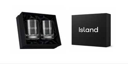 Island Double Old Fashioned Glass Gift Set