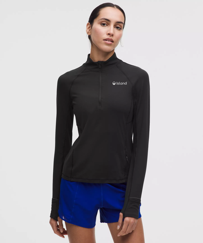 Women's LuluLemon It's Rulu Classic-fit Half Zip - Black
