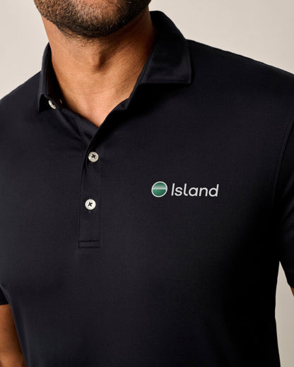 Men's Johnnie-O Huronn Performance Polo - Black