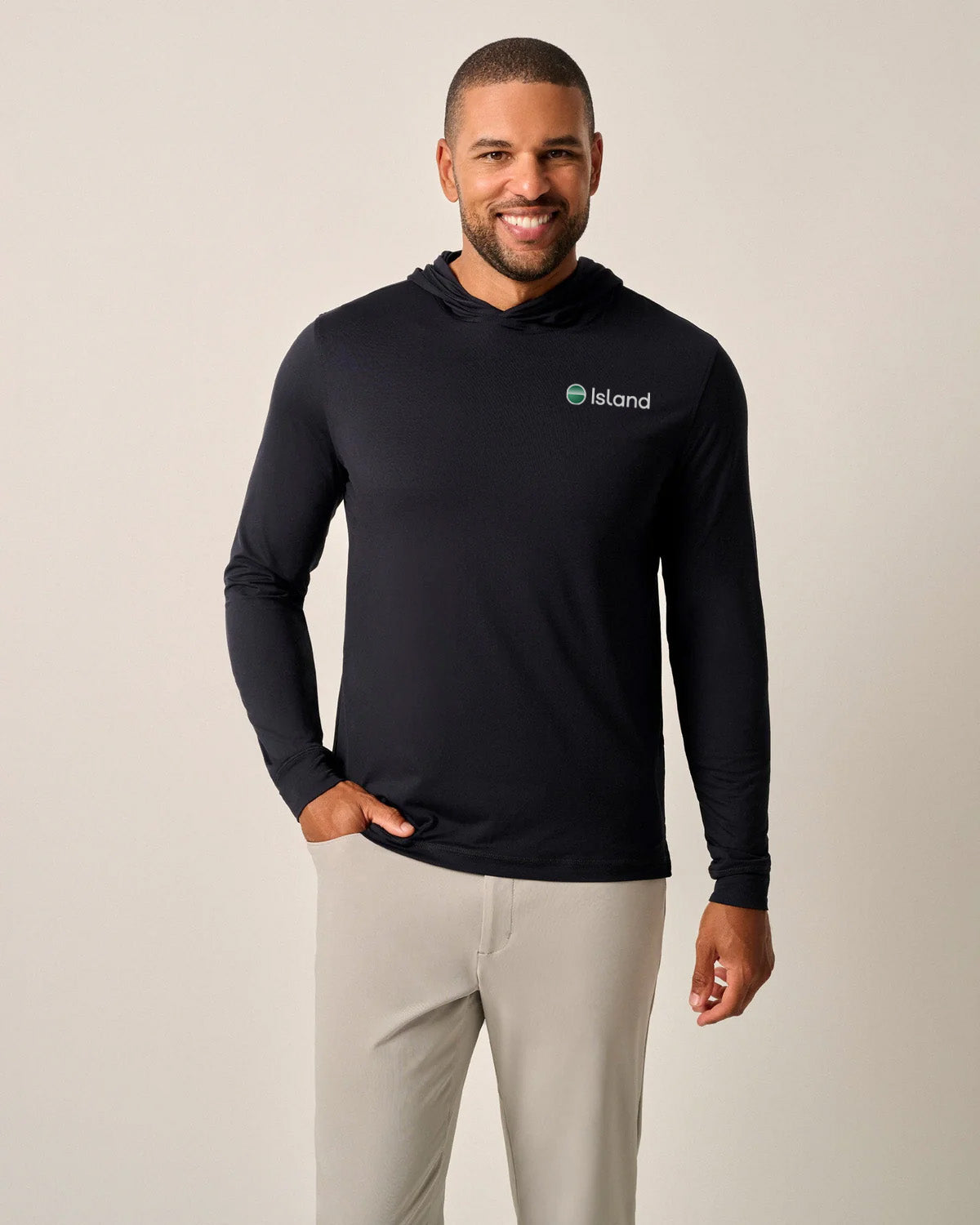 Men's Johnnie-O Talon Featherweight Performance Hoodie - Black