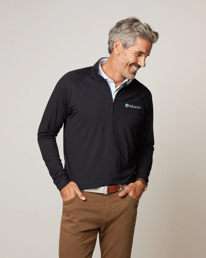 Men's Johnnie-O Freeborne Performance 1/4 Zip - Black