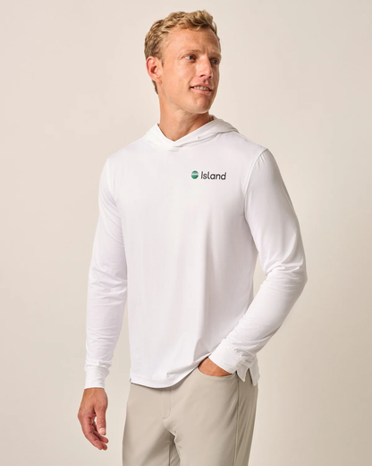 Men's Johnnie-O Talon Featherweight Performance Hoodie - White