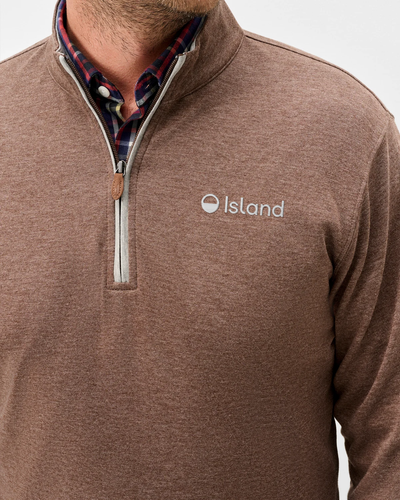 Men's Johnnie-O Sully 1/4 Zip Pullover - Grizzly