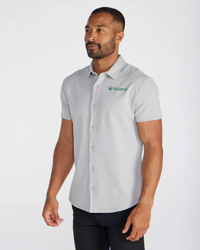 Men's BYLT LUX Short Sleeve Button Down - Storm