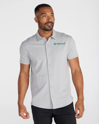 Men's BYLT LUX Short Sleeve Button Down - Storm