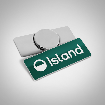 Island Lapel Pins - Green/White