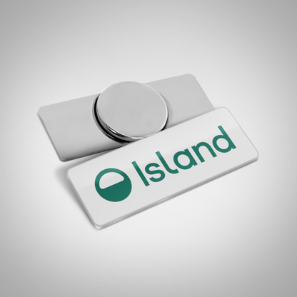 Island Lapel Pins - Green/White