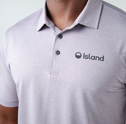 Men's LinkSoul AC Breeze Polo- Haze Heather
