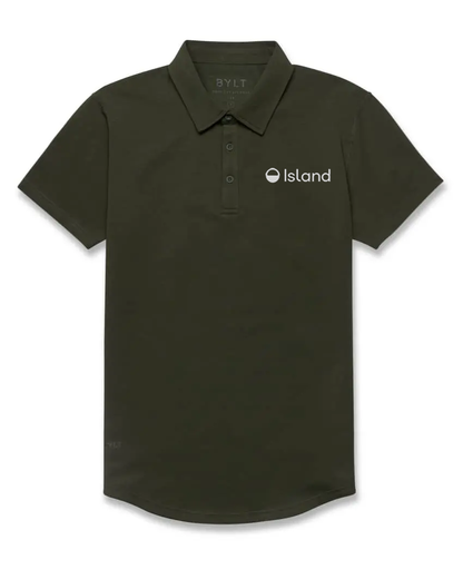 Men's BYLT Drop Cut LUX Polo - Forest