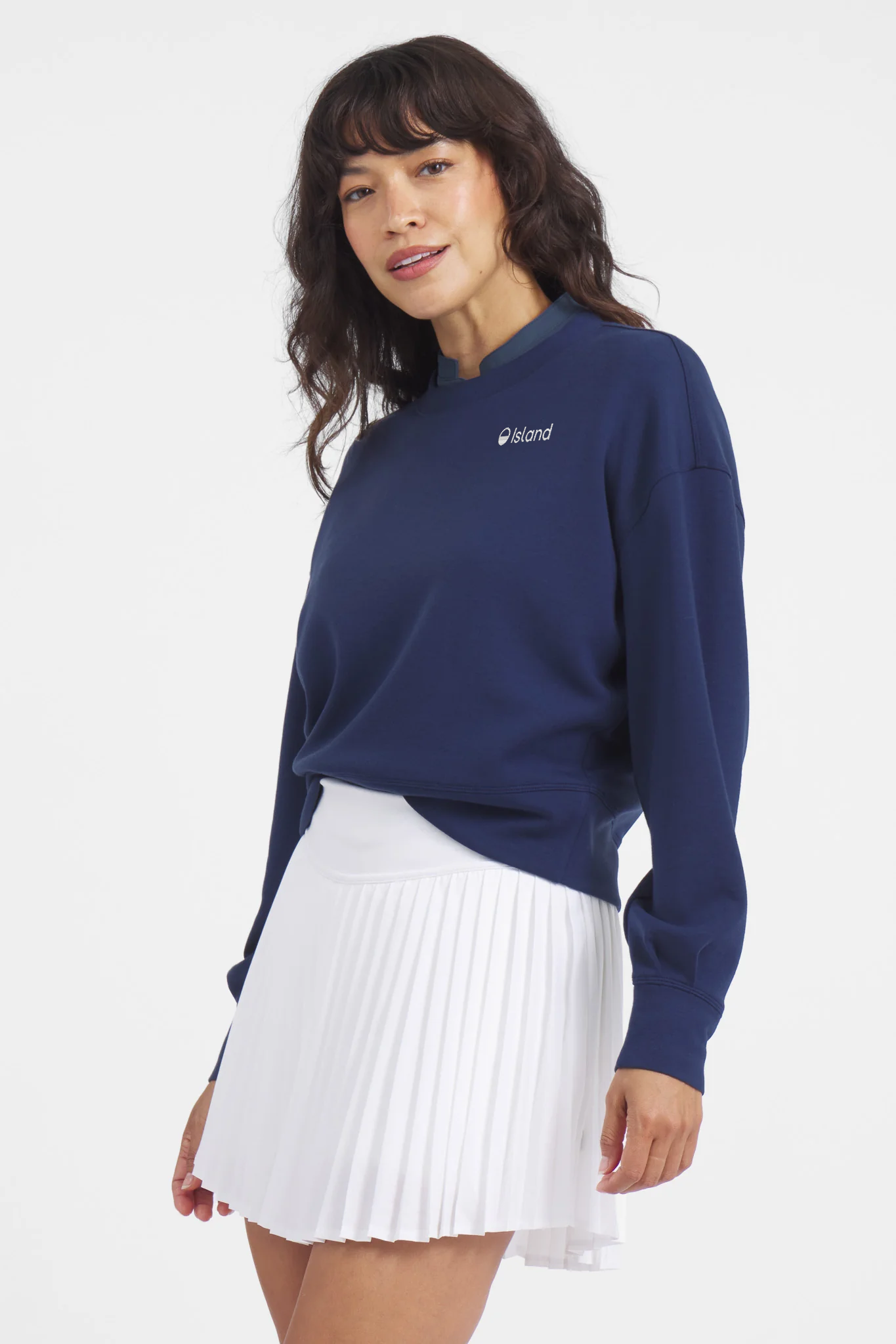 Women's Mantra Crewneck Pullover - Blueberry