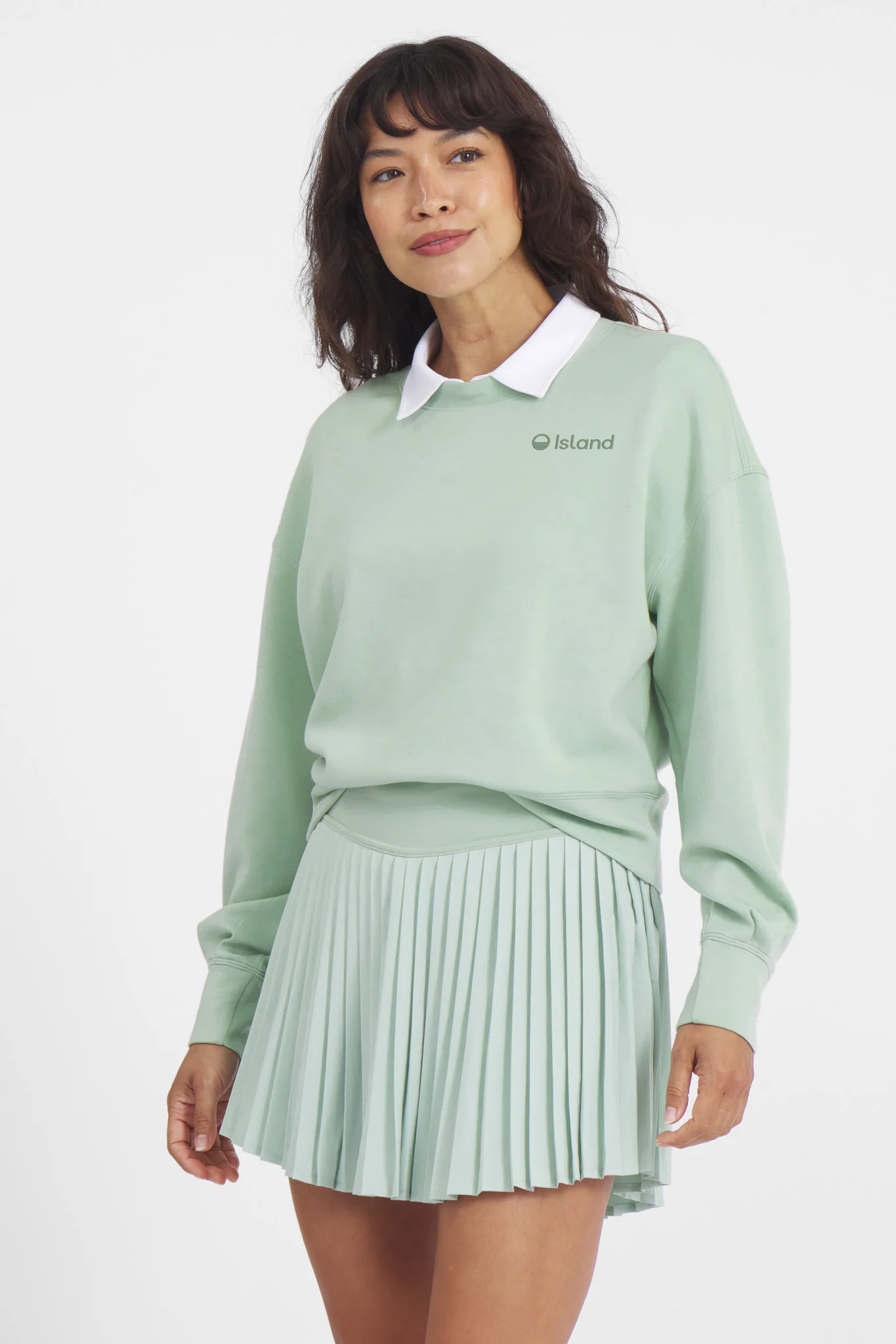 Women's Mantra Crewneck Pullover - Sage