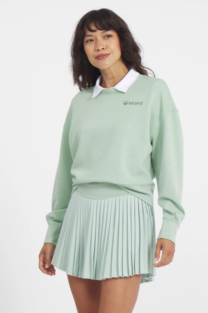 Women's Mantra Crewneck Pullover - Sage