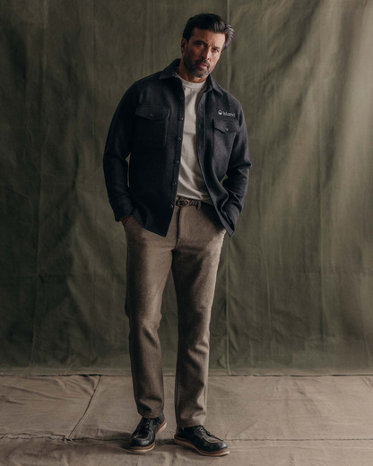 Men's Taylor Stitch The Maritime Shirt Jacket - Heather Charcoal Wool